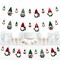 Big Dot of Happiness Red and Green Holiday Gnomes - Christmas Party DIY Decorations - Clothespin Garland Banner - 44 Pieces
